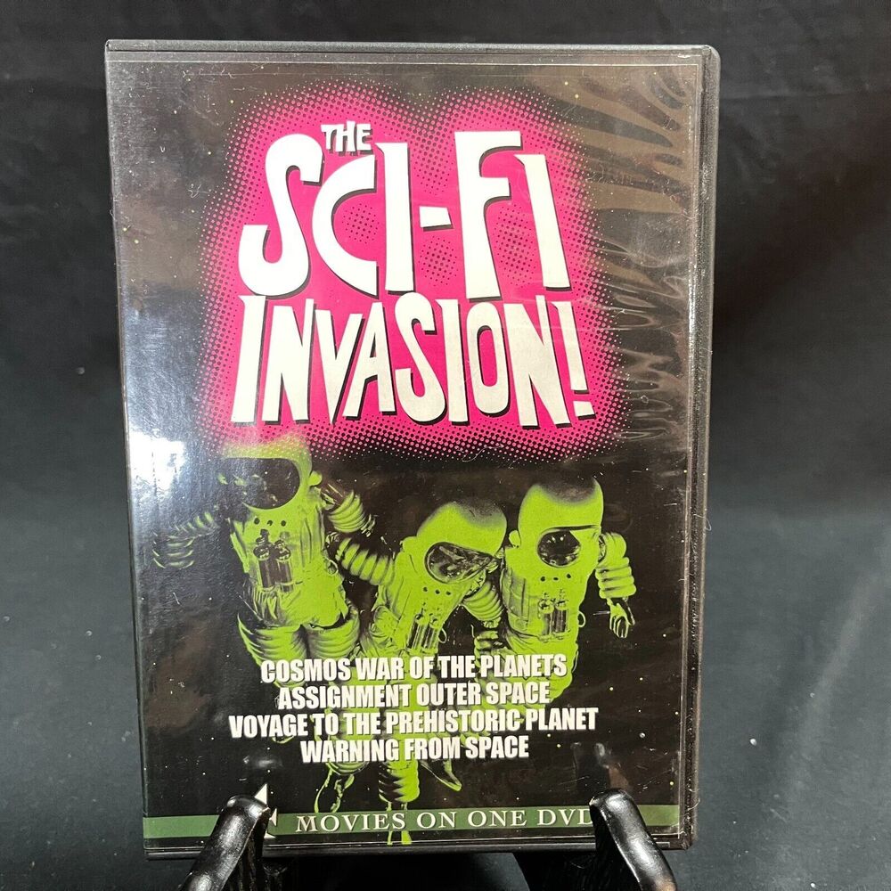 The Sci-Fi Invasion 4 Movies on one DVD Cosmos Outer Space Voyage Prehistoric